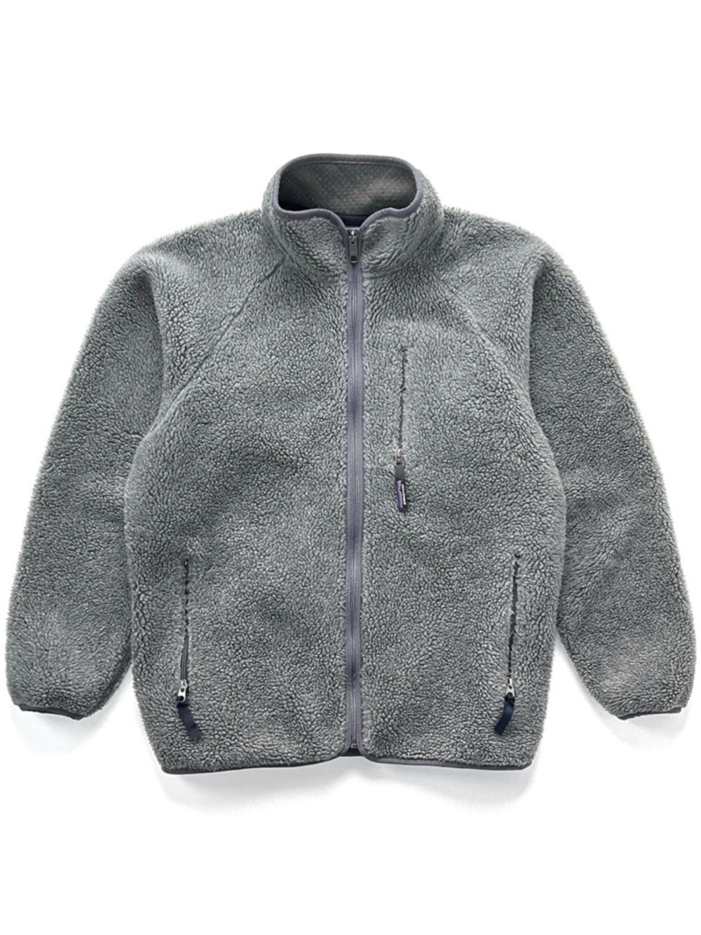 PATAGONIA (Vintage) 1997 Patagonia Retro Pile Jacket Charcoal Grey Small